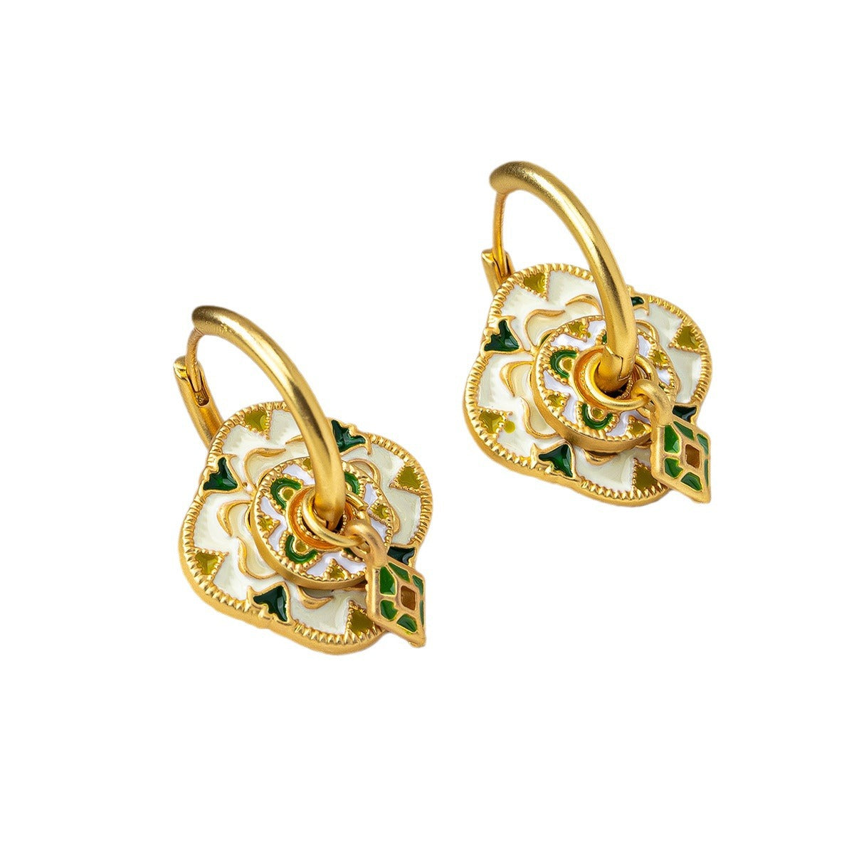 Early Autumn Retro Elegant New Chinese Earrings - Norellé