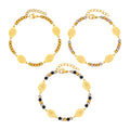 Stainless Steel Round Beads Virgin Gold Bracelet - Norellé
