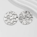 Ornament Exaggerated Corrugated Hemp Surface Round Studs - Norellé