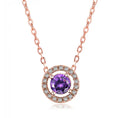 Women's Stylish Round Zircon Pendant Clavicle Chain - Norellé