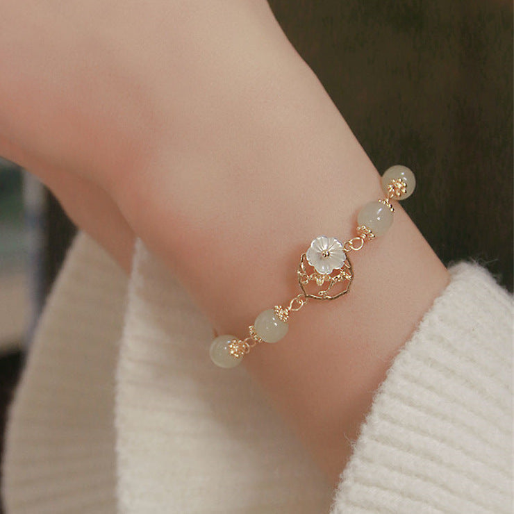 Women's Personalized Hetian Yudie Bracelet - Norellé
