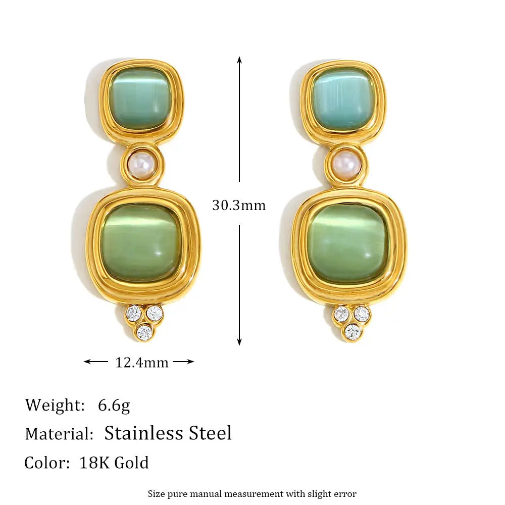 Fashion Earrings Stainless Steel Plated 18K - Norellé