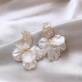 C- Ring Shell Tassel Delicate Earrings Women - Norellé