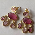 Women's Color Resin Long Irregular Ear Studs - Norellé