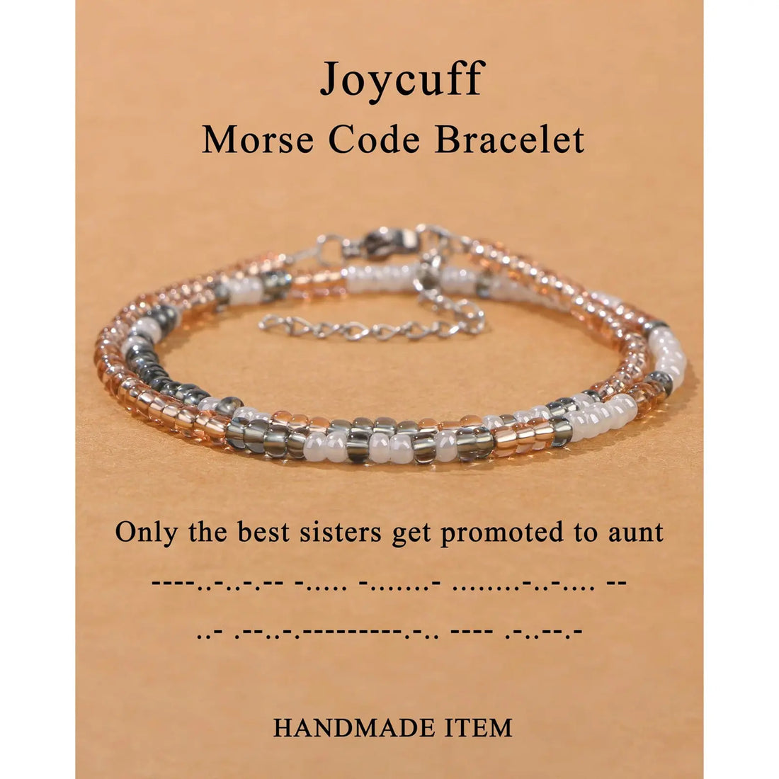 Hand-woven Adjustable Bead Crystal Multi-layer Password Bracelet - Norellé