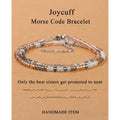 Hand-woven Adjustable Bead Crystal Multi-layer Password Bracelet - Norellé