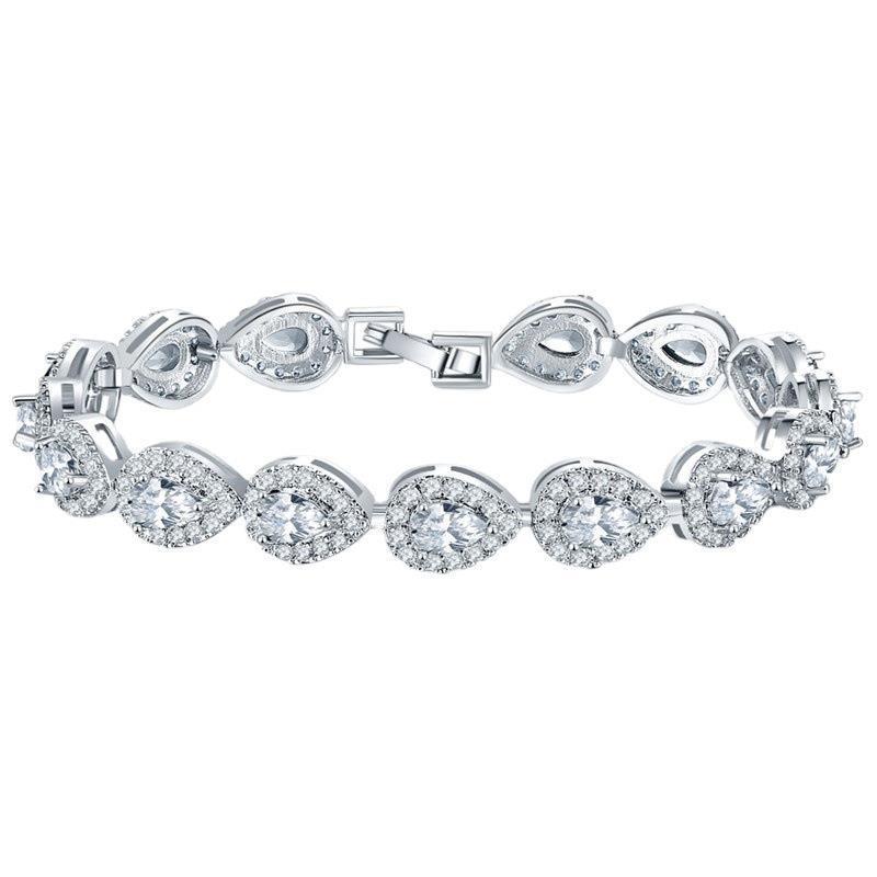 Copper Plating Inlaid Zircon Bracelet Natural Simple Women's - Norellé