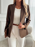 Stylish French Solid Color COAT - Norellé