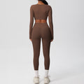 Double-sided Nylon Brushed Nude Feel Tight Exercise Yoga Clothes Suit - Norellé