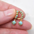 Turquoise Encircling Ear Ring With Embellished Stud Earrings - Norellé