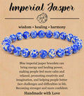 8mm Natural Stone Elastic Beaded Bracelet - Norellé