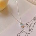 Light Luxury Drop-shaped Zircon Necklace Women's High-grade Super Flash Clavicle Chain - Norellé