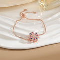 Simple Rotatable Flower Color-preserving Pure Copper Gold-plated Bracelet - Norellé