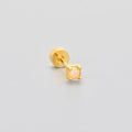 Flat-head Screw Twist Stud Earrings Opal Earrings - Norellé