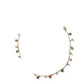 Colorful Oil Round Circle Tassel Single Layer Necklace - Norellé
