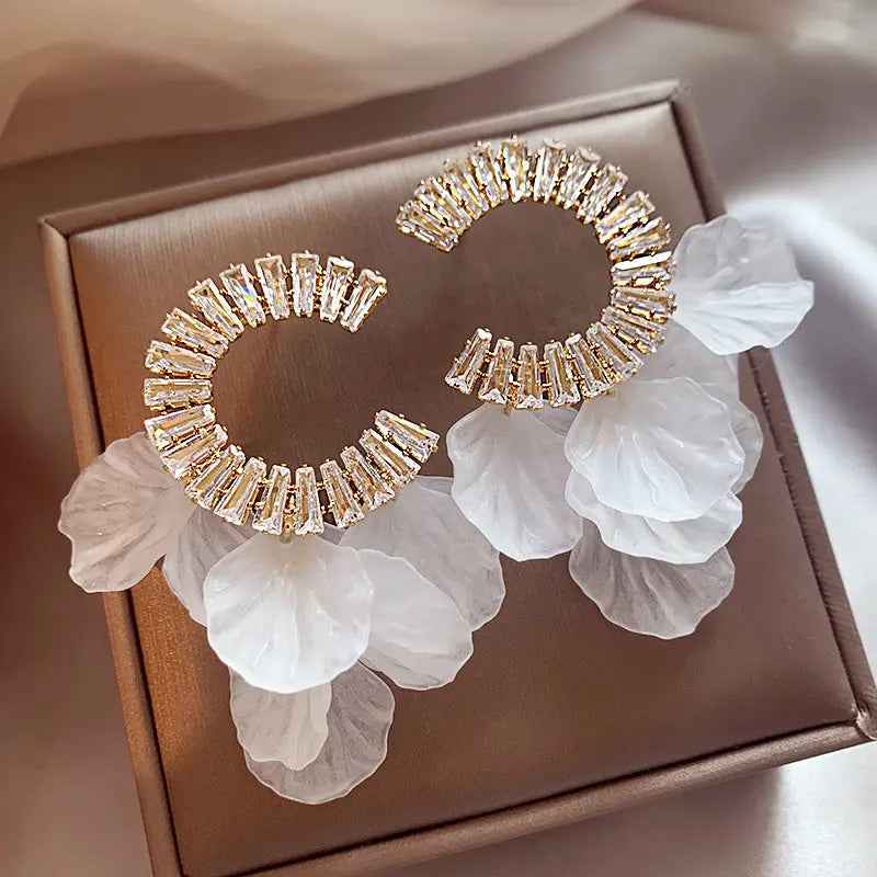C- Ring Shell Tassel Delicate Earrings Women - Norellé