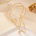 Double-layer Hollow Gold Bangle Bracelet Ladies - Norellé