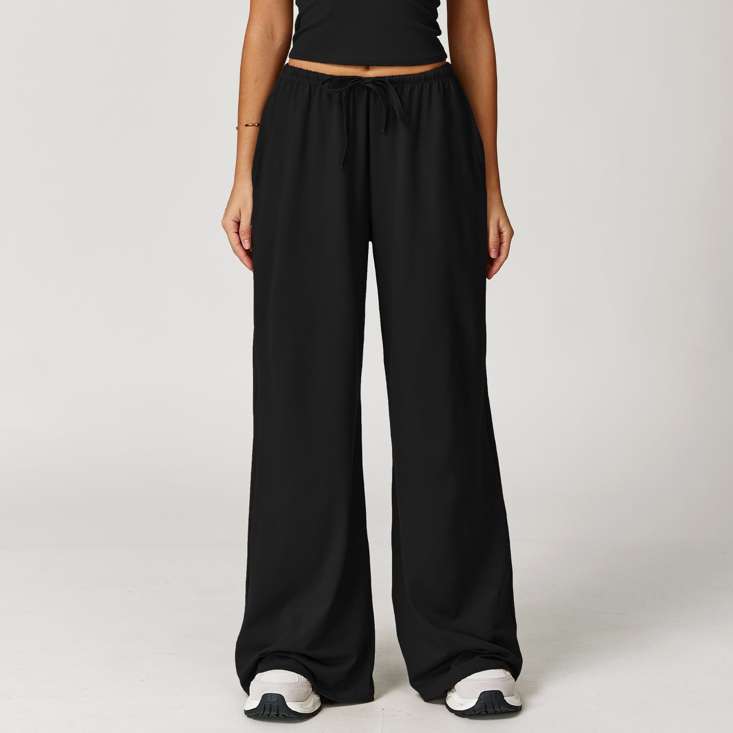 Brushed Trousers Pendant Wide Leg Loose Casual Pants For Women - Norellé