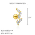 S925 Sterling Silver Mori Style Branch Leaf Stud Earrings For Women Affordable Luxury Fashion - Norellé