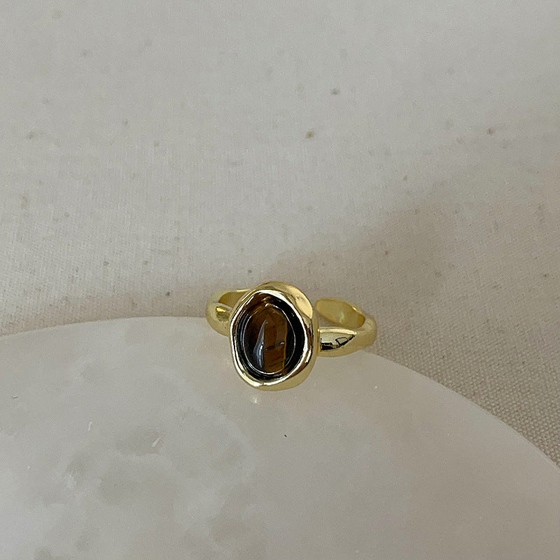 Niche High Sense Tigereye Fritillary Ring For Women - Norellé