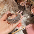 Hollow Ball Bracelet Suit Metallic White Gold Plated Eye-catching Ring - Norellé