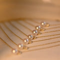 S925 Silver Plating 18K Dold Pearl Shell Pearls Necklace Simple French Style - Norellé