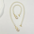 Love Pearl OT Buckle Necklace, Bracelet Set - Norellé
