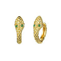 Simulated Snakes Tassel Earrings  Advanced Design Gold Snake Circle Necklace - Norellé