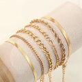 Bracelet Fashion 6-piece Chain Set Metal Chain - Norellé