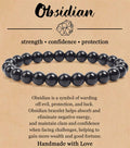 8mm Natural Stone Elastic Beaded Bracelet - Norellé