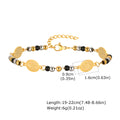 Stainless Steel Round Beads Virgin Gold Bracelet - Norellé
