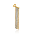 18K Real Gold Plating Titanium Steel Line Drape Ear Clip - Norellé