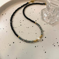 Women's Pearl Necklace Summer Natural Stone Crystal String Beads Clavicle Chain - Norellé