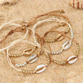 Personalized Creative Alloy Shell Hawaiian Style Casual Bracelet Shell Woven Bracelet - Norellé