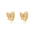 Diamond Butterfly Titanium Steel Ear Clip Women's Light Luxury Accessories - Norellé
