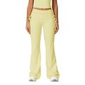 Fold High Waist Flared Pants Nude Feel Wide Leg Slimming Trousers Women - Norellé