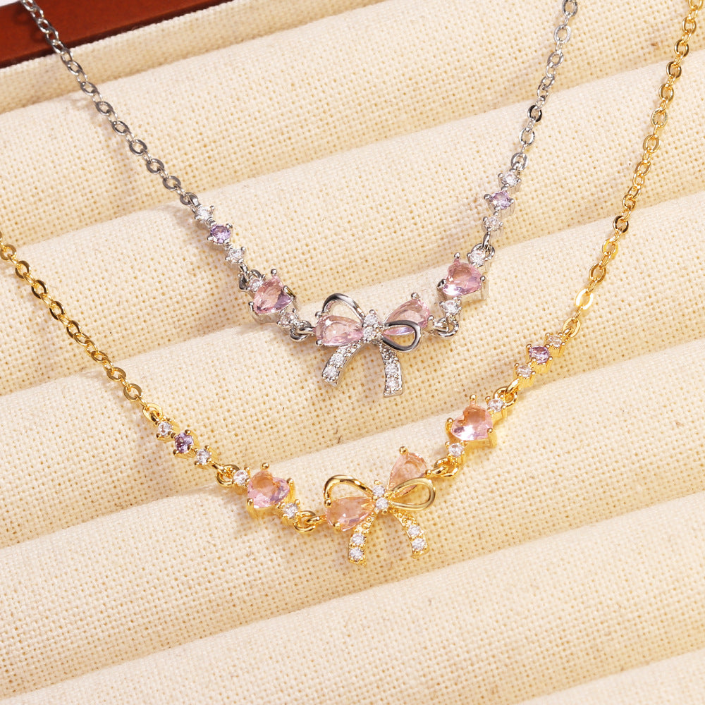 Women's Simple Fashion Personality Bow Necklace - Norellé