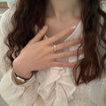 Tulip Ring Female Light Luxury Temperament Inlaid Zircon Opal - Norellé