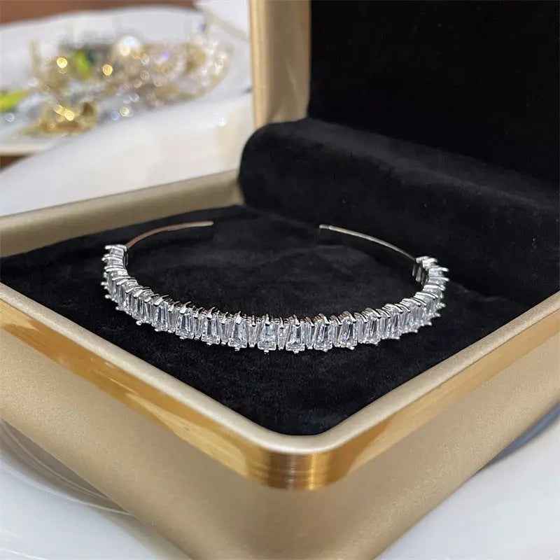 Light Luxury High-grade Exquisite Two-color Full Diamond Fine Bracelet - Norellé
