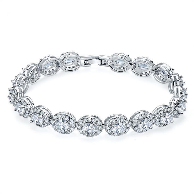 Copper Plating Inlaid Zircon Bracelet Natural Simple Women's - Norellé