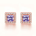 Inlaid Colored Gems Earrings S925 Sterling Silver Earrings - Norellé