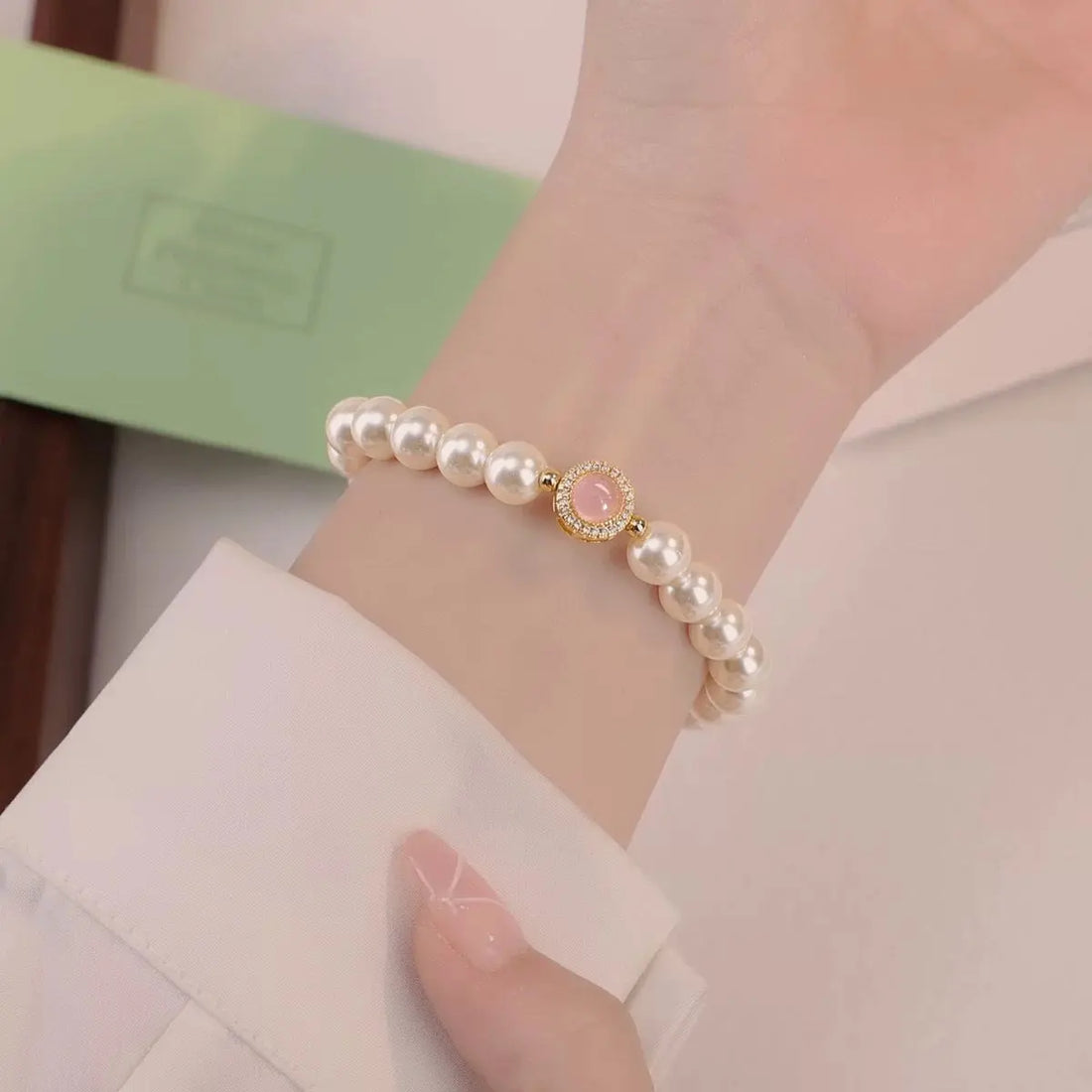 Light Luxury Minority Exquisite French High Sense Beaded Bracelet - Norellé