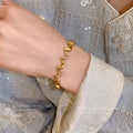 24k Real Gold Electroplated Diamond Wave Bracelet Light Luxury High Sense - Norellé