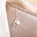 Cute Fashion Brushed Kitty Pearl With Clavicle Chain Necklace - Norellé