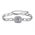 S925 Sterling Silver Moissanite Geometric Bracelet - Norellé