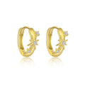 S925 Sterling Silver Light Luxury Inlaid Zircon Trendy Earrings - Norellé