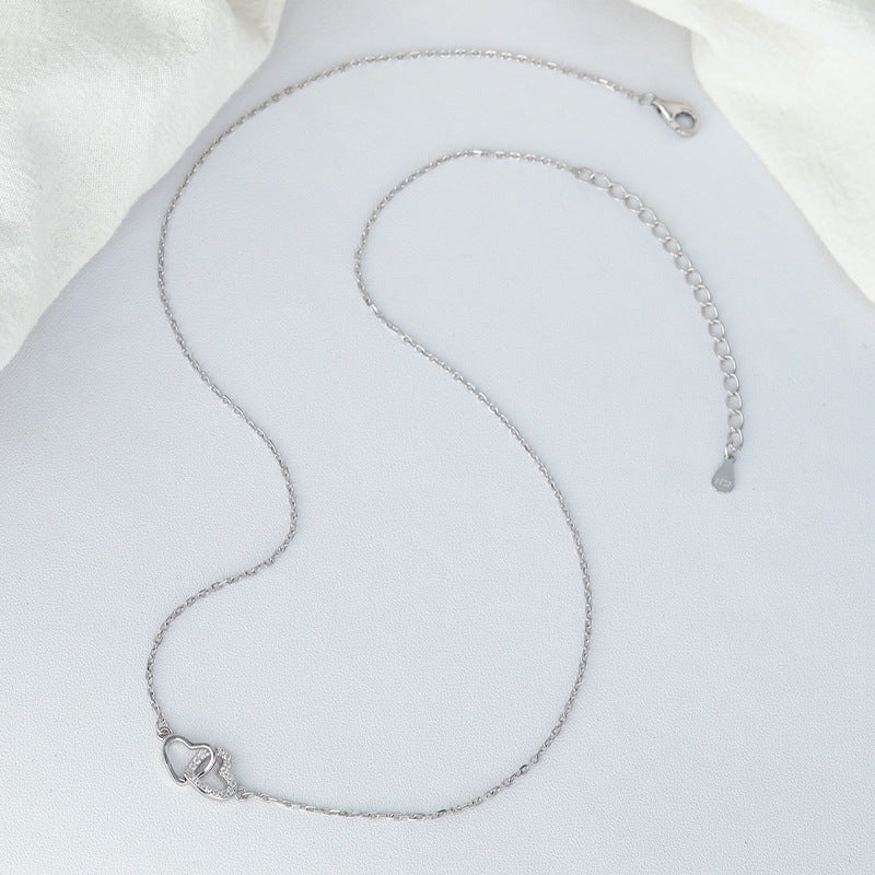 Fashion Special-interest High-grade Temperament Heart-shaped Collarbone Necklace - Norellé