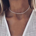 Geometric Multi-cut Glass Crystal Necklace - Norellé