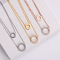 Micro Inlaid Zircon Jewelry Ring Necklace For Women - Norellé