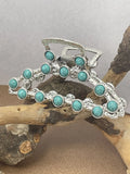 Artistic Retro Turquoise Classic Women's Back Head Hair Claw - Norellé